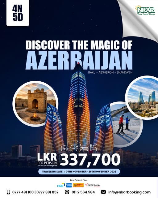 5-Day Azerbaijan Tour from Sri Lanka – Baku & Shahdagh - Travel Promotion